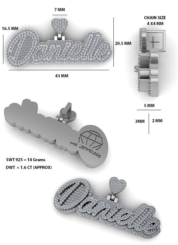 Danielle Pendant CAD